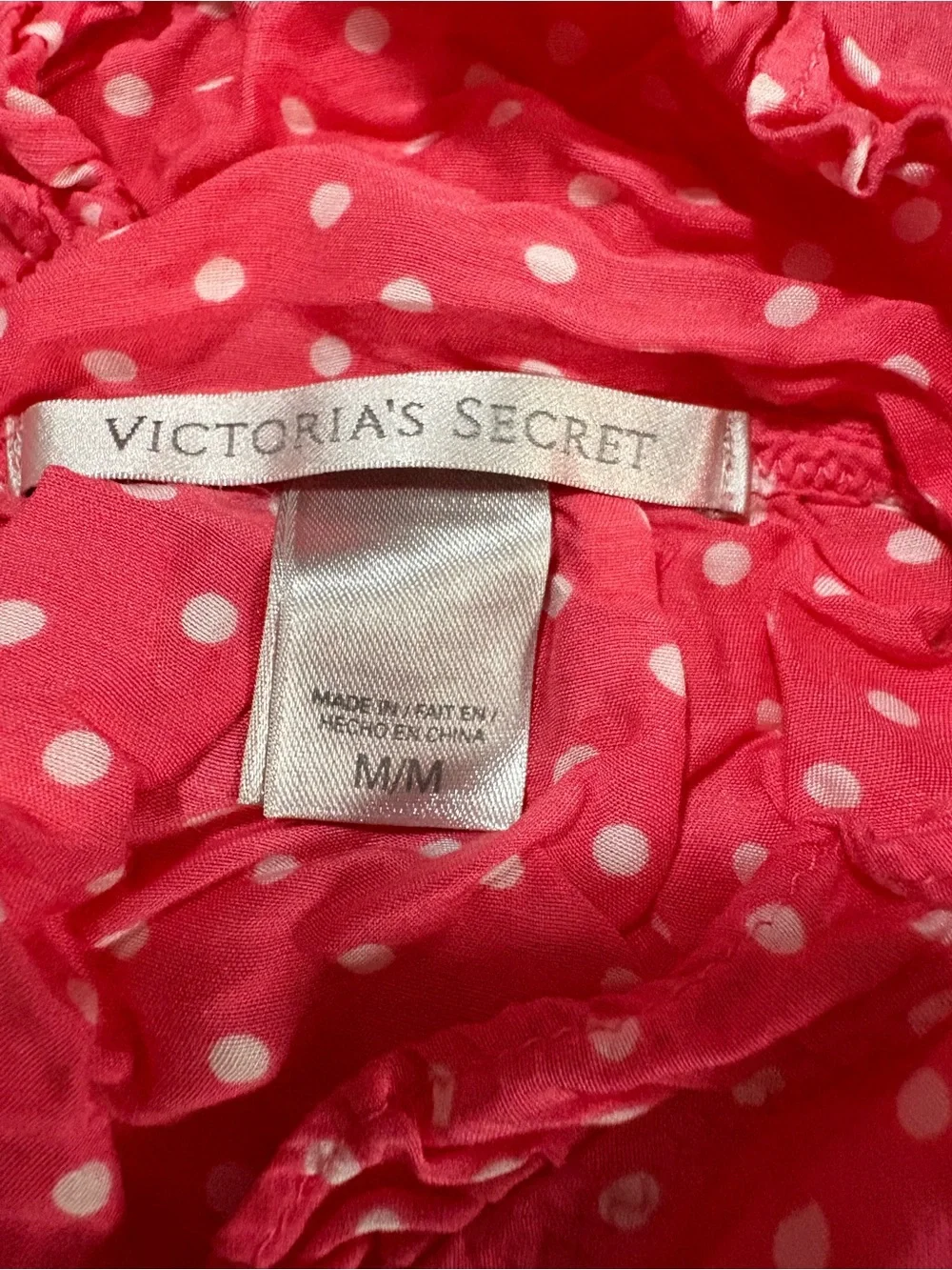 Victoria's Secret Pink Polka Babydoll Nightie Set